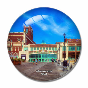 America USA Paramount Theatre Asbury Park 3D Fridge Magnet Crystal Glass