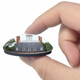 USA America Colonial Williamsburg 3D Fridge Magnet Crystal Glass