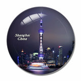 China Oriental Pearl Tower Shanghai 3D Fridge Magnet Crystal Glass