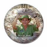 Vietnam Cu Chi Tunnels Ho Chi Minh 3D Fridge Magnet Crystal Glass