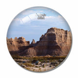 America USA Badlands National Park Lakota 3D Fridge Magnet Crystal Glass