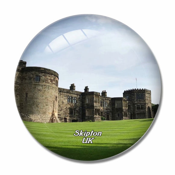 UK England Skipton Castle 3D Fridge Magnet Crystal Glass