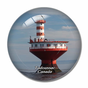 Canada Lighthouse Tadoussac 3D Fridge Magnet Crystal Glass