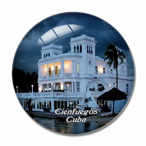 Cienfuegos Cuba 3D Fridge Magnet Crystal Glass