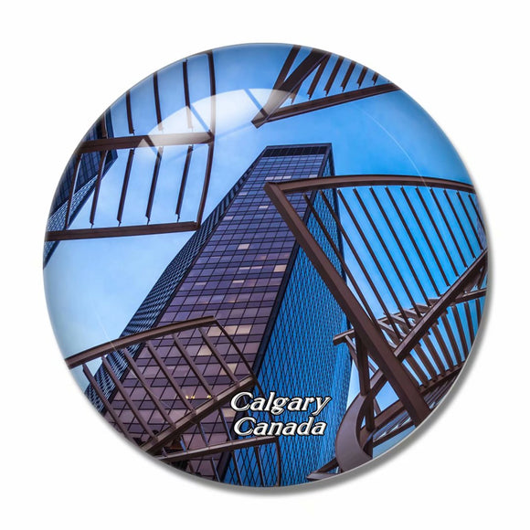 Canada Calgary 3D Fridge Magnet Crystal Glass