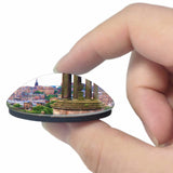 UK England Calton Hill Edinburgh 3D Fridge Magnet Crystal Glass