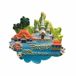 Xishuangbanna China Fridge Magnet 3D Resin