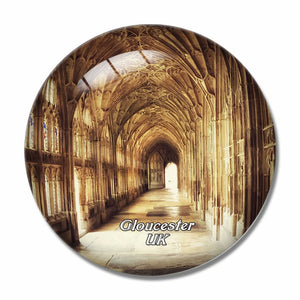 UK England Gloucester Cathedral 3D Fridge Magnet Crystal Glass