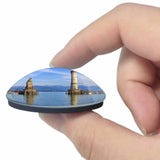 Germany Lake Constance Lighthouse Lindau 3D Fridge Magnet Crystal Glass