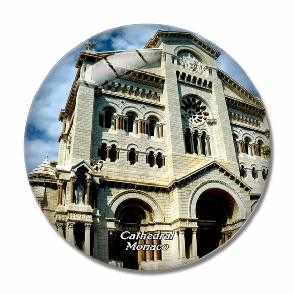 Cathedral Monaco 3D Fridge Magnet Crystal Glass