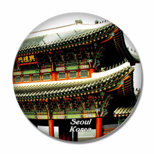 Gyeongbokgung Palace Seoul Korea 3D Fridge Magnet Crystal Glass