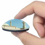 UAE Blue Market Sharjah 3D Fridge Magnet Crystal Glass