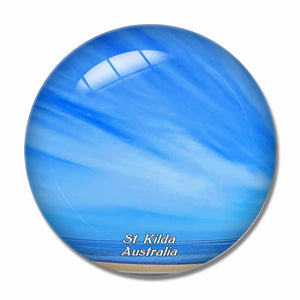 Australia St. Kilda Beach 3D Fridge Magnet Crystal Glass