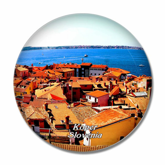 Koper Slovenia 3D Fridge Magnet Crystal Glass