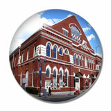 USA America Ryman Auditorium Nashville 3D Fridge Magnet Crystal Glass