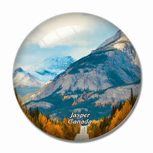 Canada Glacier Jasper National Park 3D Fridge Magnet Crystal Glass