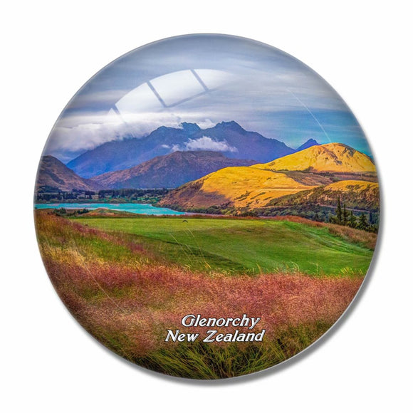 New Zealand Glenorchy 3D Fridge Magnet Crystal Glass