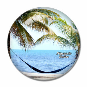 Belize Placencia 3D Fridge Magnet Crystal Glass