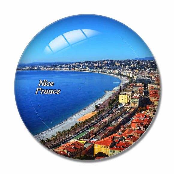 France Nice 3D Fridge Magnet Crystal Glass