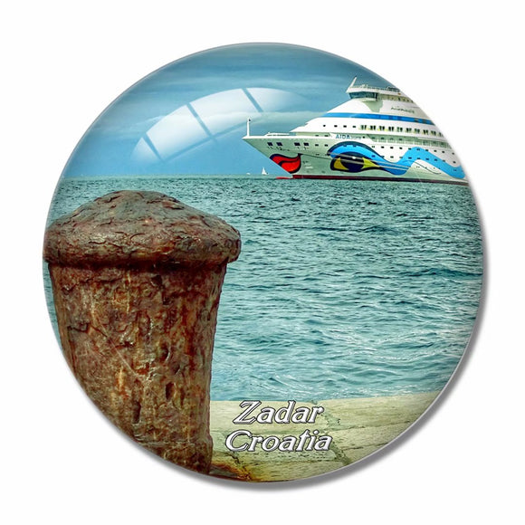 Croatia Sea Organ Zadar 3D Fridge Magnet Crystal Glass