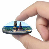 Old Town Riga Latvia 3D Fridge Magnet Crystal Glass