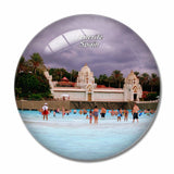 Spain Siam Park Tenerife 3D Fridge Magnet Crystal Glass