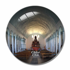 Chilo¹È Church Chile 3D Fridge Magnet Crystal Glass