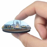 UK England Brighton Beach 3D Fridge Magnet Crystal Glass