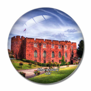 UK England The Dana Prison Shrewsbury 3D Fridge Magnet Crystal Glass