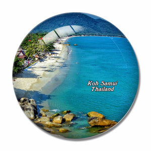 Thailand Lamai Beach Koh Samui 3D Fridge Magnet Crystal Glass