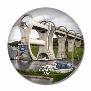 UK England Falkirk Wheel 3D Fridge Magnet Crystal Glass