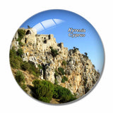 Cyprus Saint Hilarion Castle Kyrenia 3D Fridge Magnet Crystal Glass