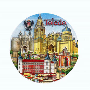 Toledo Spain Fridge Magnet 3D Resin