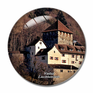 Vaduz Castle Liechtenstein 3D Fridge Magnet Crystal Glass