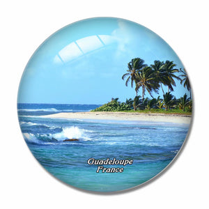 France Guadeloupe 3D Fridge Magnet Crystal Glass