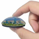 Chile Santiago 3D Fridge Magnet Crystal Glass