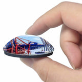 Germany Port of Hamburg Hamburg 3D Fridge Magnet Crystal Glass