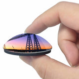 UK England Transporter Bridge Middlesbrough 3D Fridge Magnet Crystal Glass
