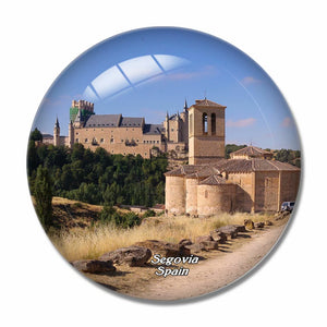 Spain Segovia Medieval Castle 3D Fridge Magnet Crystal Glass