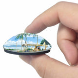 Beach Punta Chame Panama 3D Fridge Magnet Crystal Glass