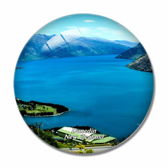 New Zealand Otago Peninsula Dunedin 3D Fridge Magnet Crystal Glass