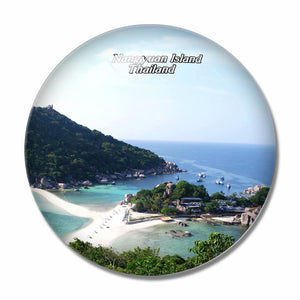 Thailand Nangyuan Island 3D Fridge Magnet Crystal Glass