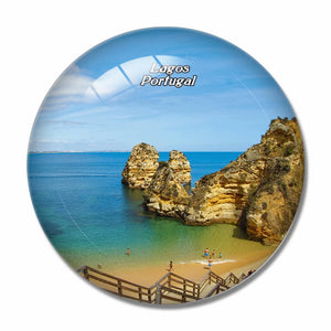 Portugal Ponta Da Piedale Lagos 3D Fridge Magnet Crystal Glass