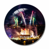 UK England Rochester Castle 3D Fridge Magnet Crystal Glass