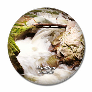 Canada Waterfalls Hamilton 3D Fridge Magnet Crystal Glass