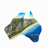 Gold Coast Australia Fridge Magnet 3D Resin