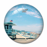 USA America Beach Hawaii 3D Fridge Magnet Crystal Glass
