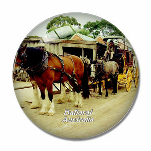 Australia Sovereign Hill Ballarat 3D Fridge Magnet Crystal Glass