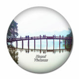 Vietnam Lake of the Restored Sword Hanoi 3D Fridge Magnet Crystal Glass