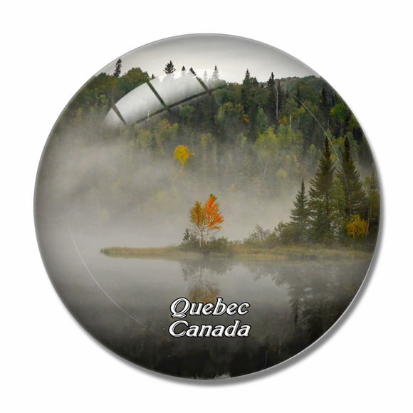 Canada Quebec 3D Fridge Magnet Crystal Glass